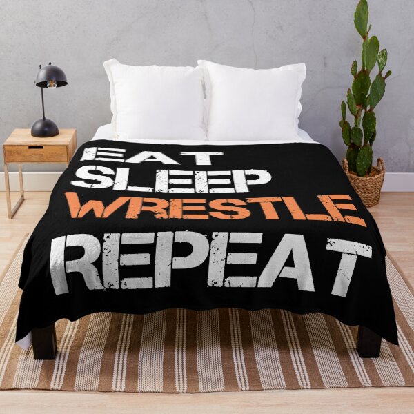 Item preview, Eat Sleep Wrestle Repeat T-shirt  designed and sold by meedTee.