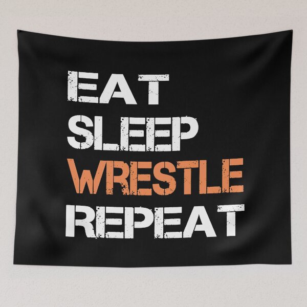 Item preview, Eat Sleep Wrestle Repeat T-shirt  designed and sold by meedTee.