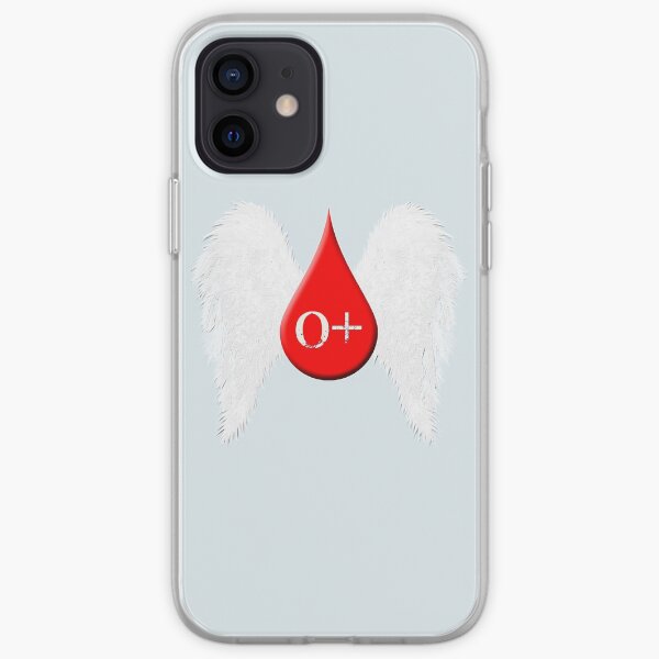 Blood Type O Positive - Angel Wings iPhone Soft Case