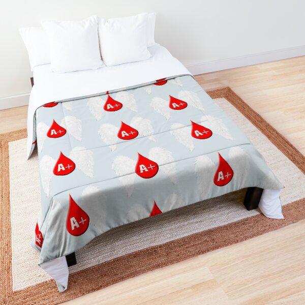 Blood Type A Positive - Angel Wings Comforter