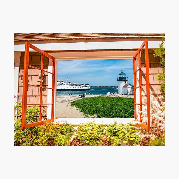 Item preview, Nantucket Ferry and Brant Point Lighthouse designed and sold by articlave.