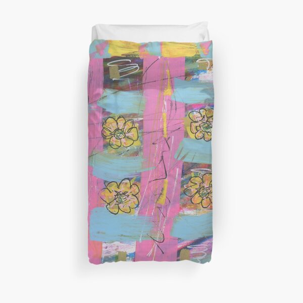 Windowsill Flowers Duvet Cover