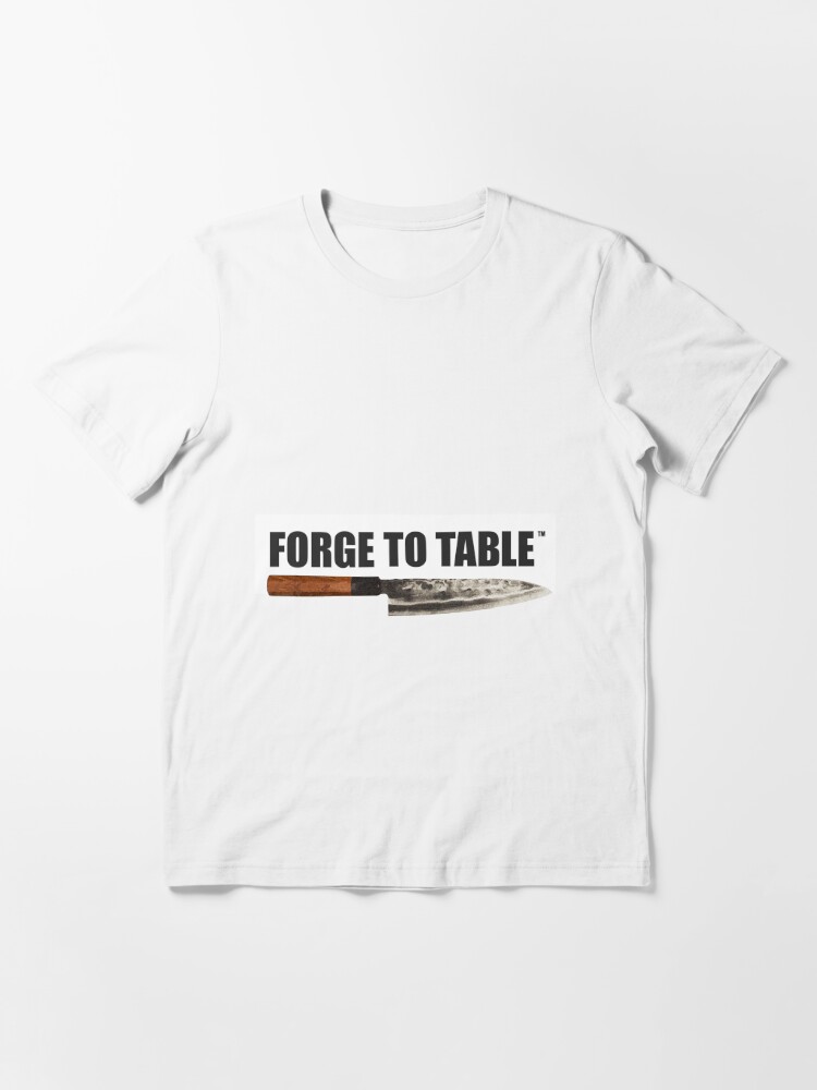 Forge To Table Gyuto Chef Knife Essential T-Shirt for Sale by