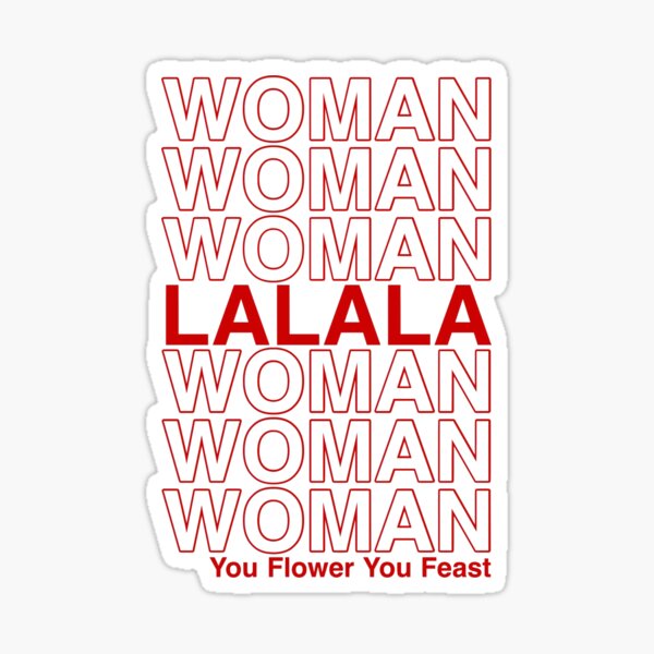 mujer / tu flor tu fiesta gráfica Pegatina