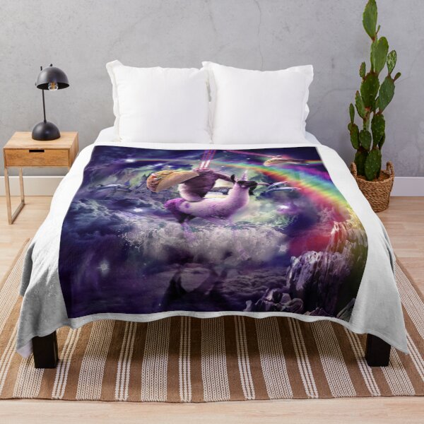 Item preview, Rainbow Laser Sloth On Llama Unicorn Eating Taco designed and sold by SkylerJHill.