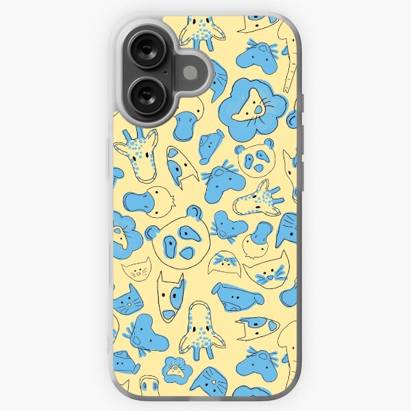 iPhone・スマホケース Society6 Indian Baby Elephants in Navy by Estelle F Indian Baby Elephants Yellow Pattern