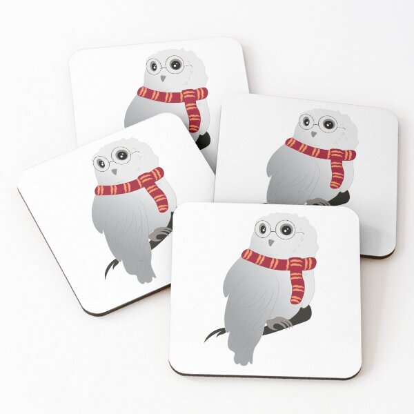 Item preview, White Owl Red Scarf (White Background) designed and sold by ReyCapitan.