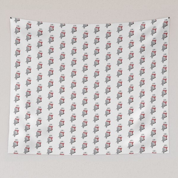 Item preview, White Owl Red Scarf (White Background) designed and sold by ReyCapitan.