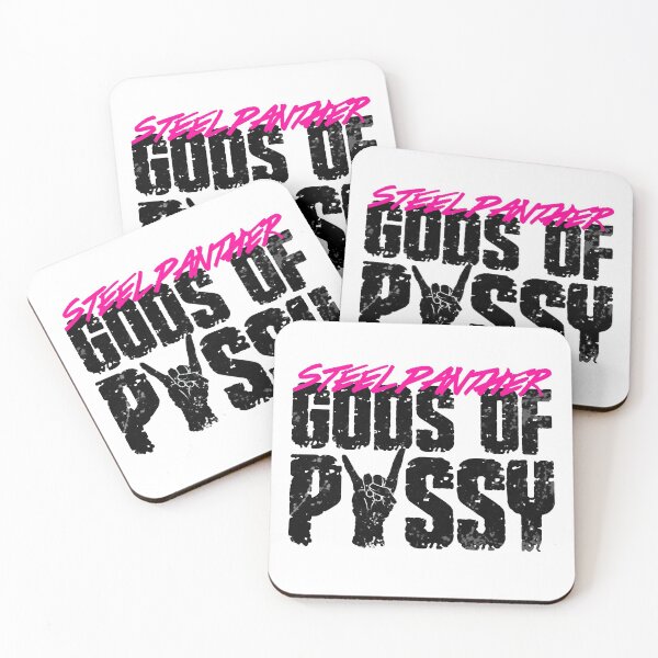 Panther Gods (Dark) Coasters (Set of 4)