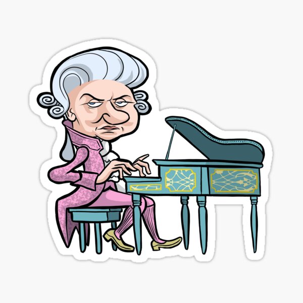 Wolfgang Amadeus Mozart Sticker