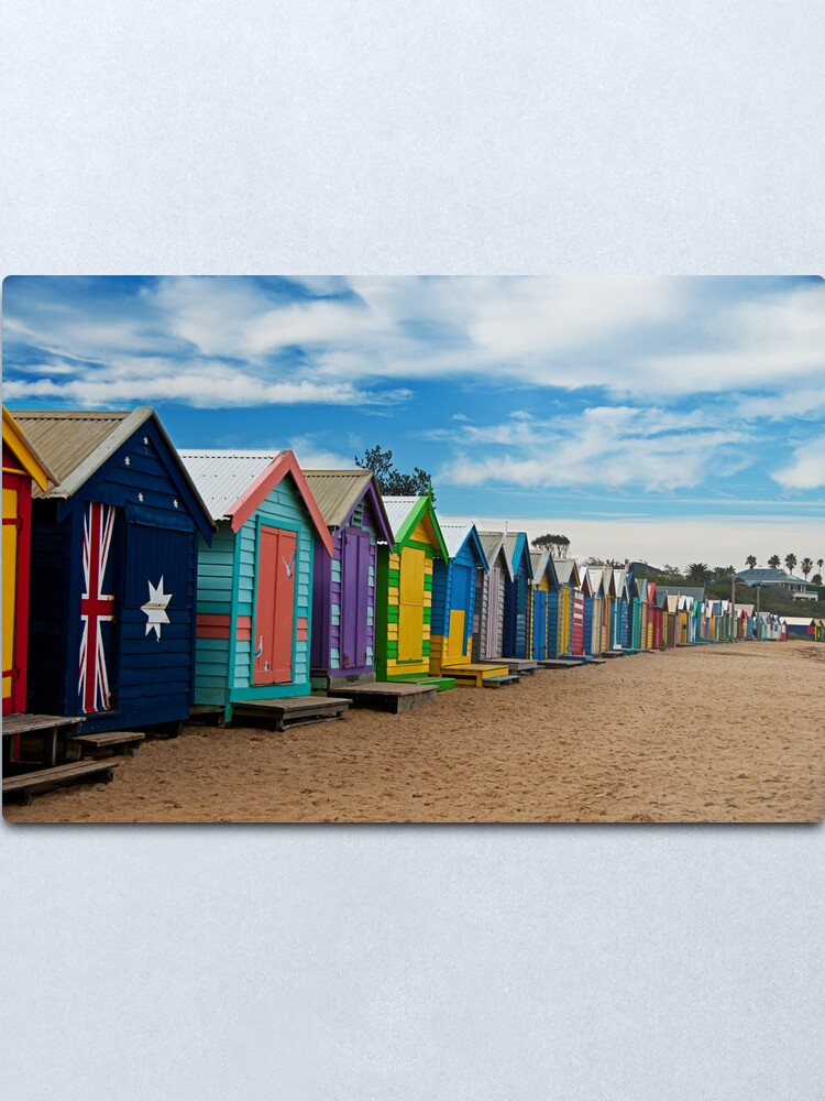 Alternate view of BRIGHTon Beach Boxes - Melbourne Metal Print