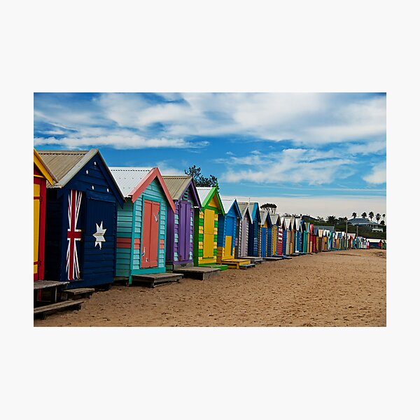 BRIGHTon Beach Boxes - Melbourne Photographic Print