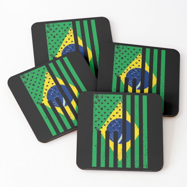 Item preview, Brazil American Flag designed and sold by creativebrother.
