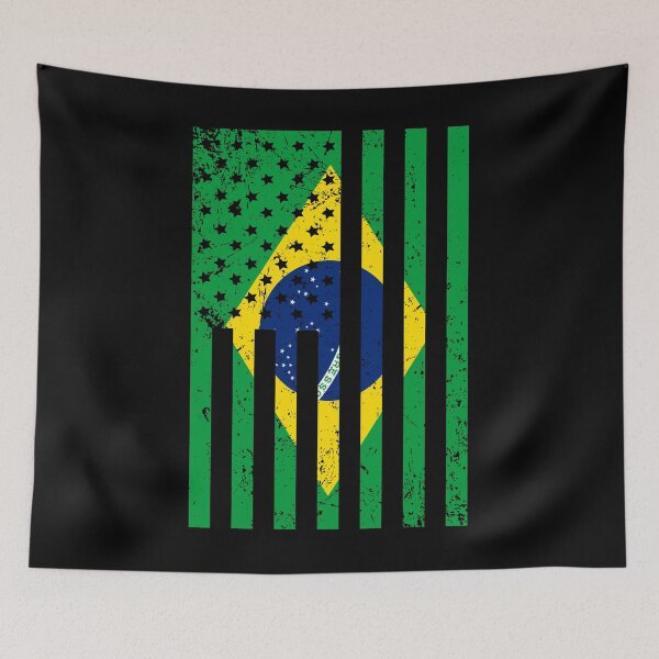 Item preview, Brazil American Flag designed and sold by creativebrother.