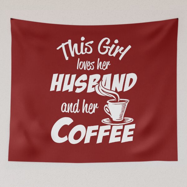 Item preview, This girl loves her husband and her coffee designed and sold by yoca44.