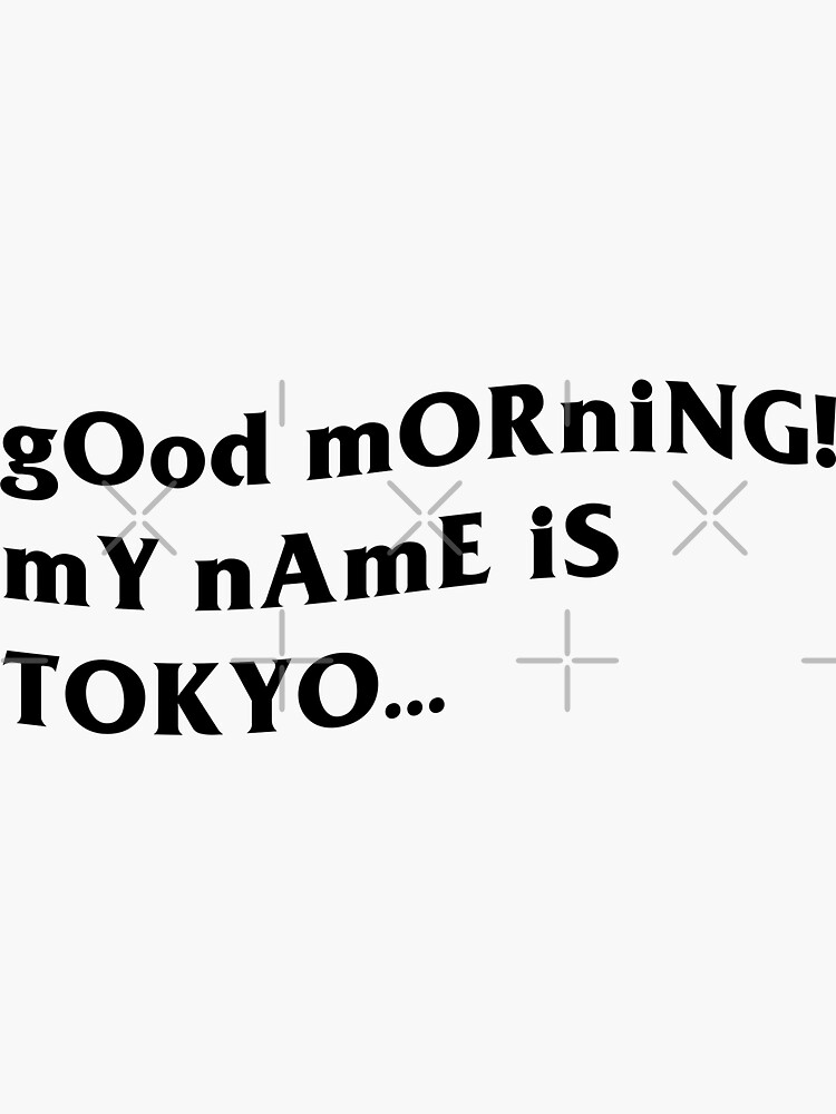 Good Morning Tokyo Stickers Redbubble - good morning tokyo roblox id not clean