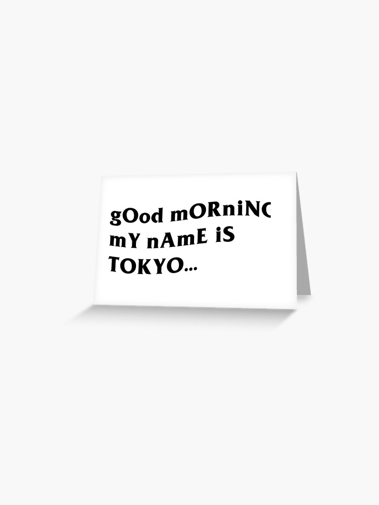 Tokyo S Revenge Goodmorningtokyo Greeting Card By Hefallsasleep Redbubble - revenge roblox id x