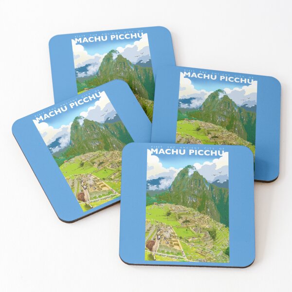 Item preview, Vintage-Style Machu Picchu Travel Poster designed and sold by travelwitheric.