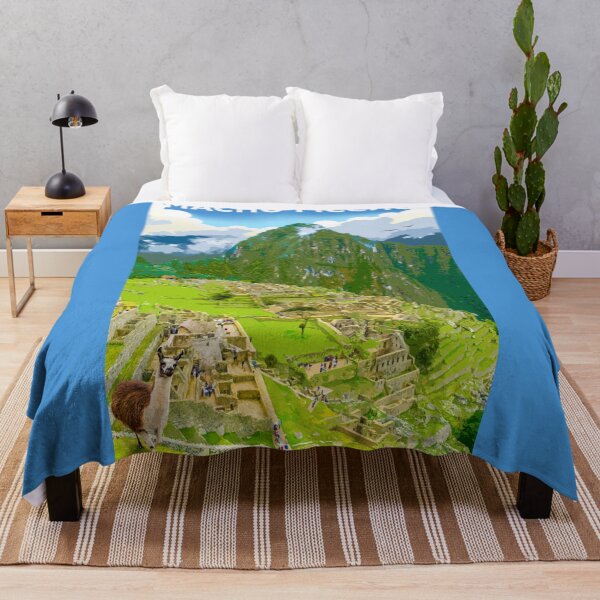 Item preview, Vintage-Style Machu Picchu Travel Poster designed and sold by travelwitheric.