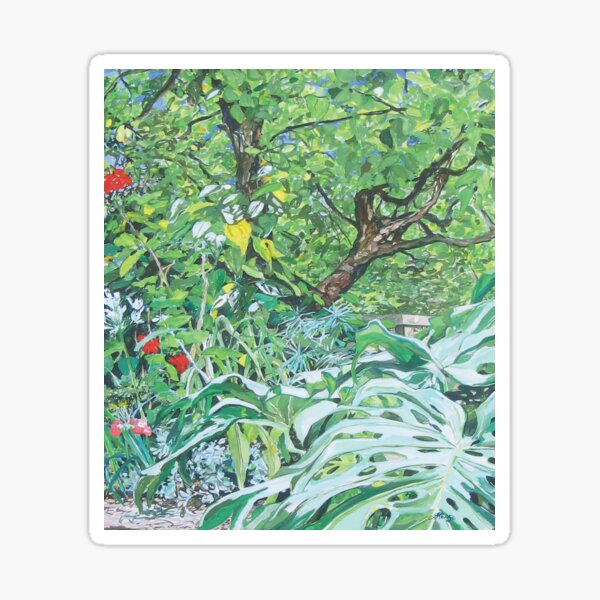 Ria and Tony's garden Sticker