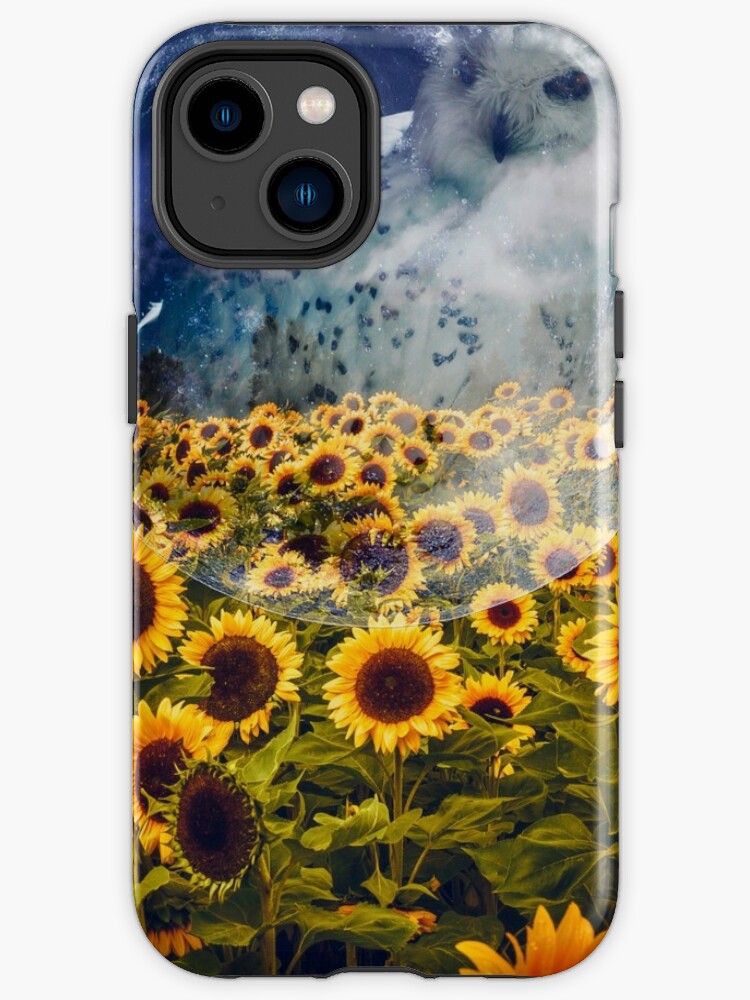 Funda de iPhone «Campos de girasol búho» de Inwarddivine | Redbubble