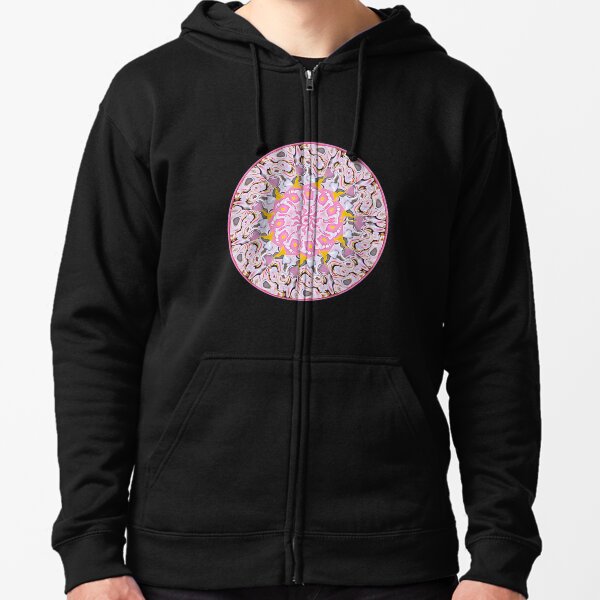 artist union clothing pink armour hoodie