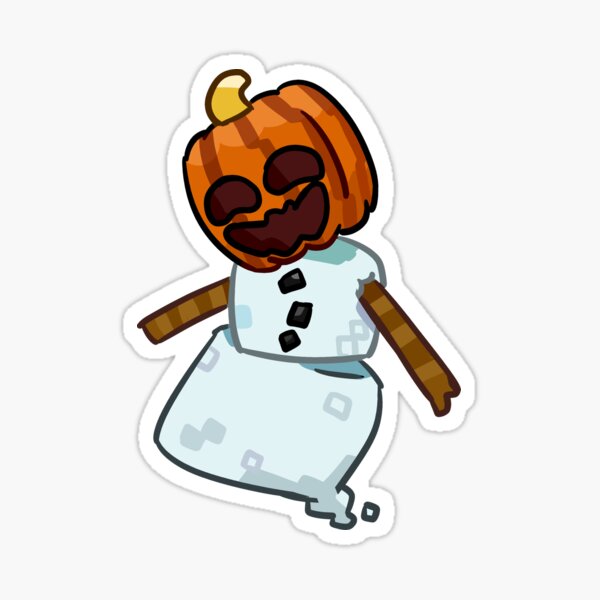Minecraft Snow Golem Sticker