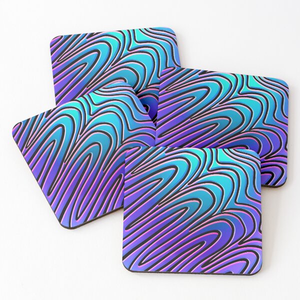 Item preview, Purple blue squiggle designed and sold by Sammiecanteven.