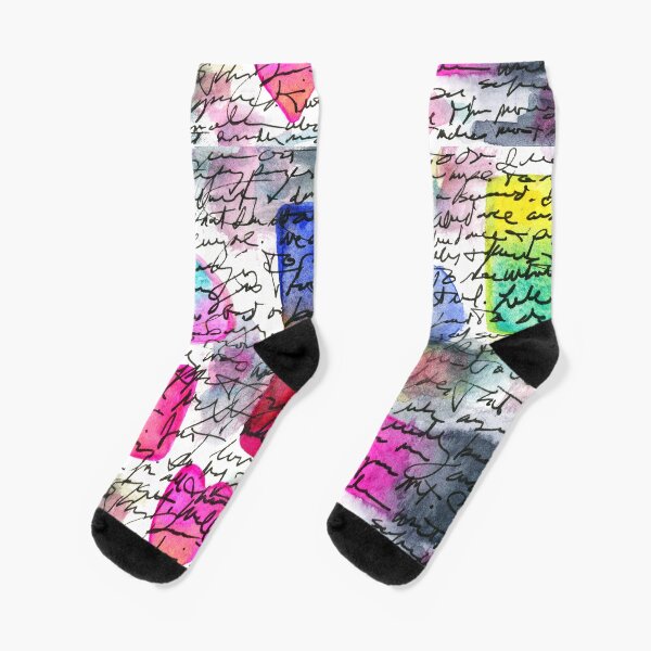 Asemic Shapes Socks