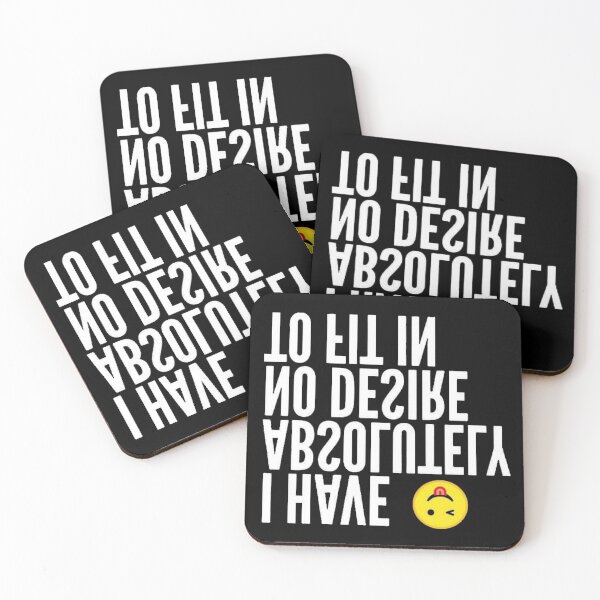 Item preview, No desire to fit in designed and sold by SoberTeeCo.
