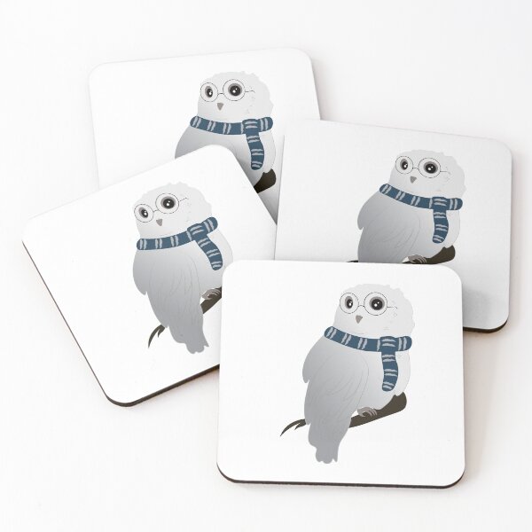 Item preview, White Owl Blue Scarf (White background designed and sold by ReyCapitan.