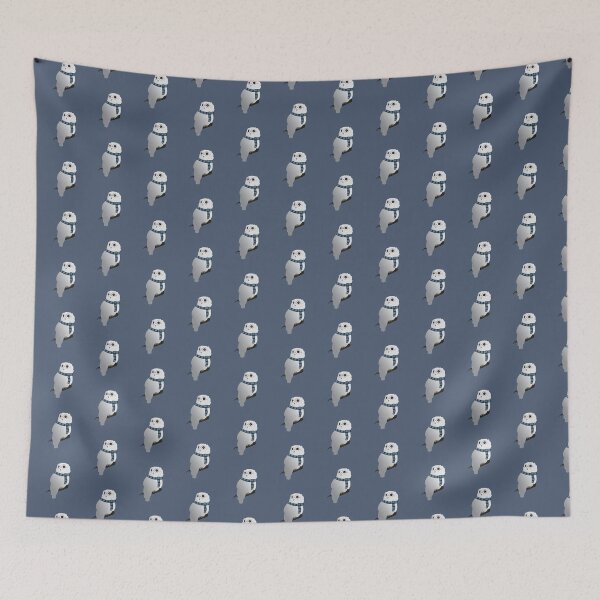 Item preview, White Owl Blue Scarf designed and sold by ReyCapitan.