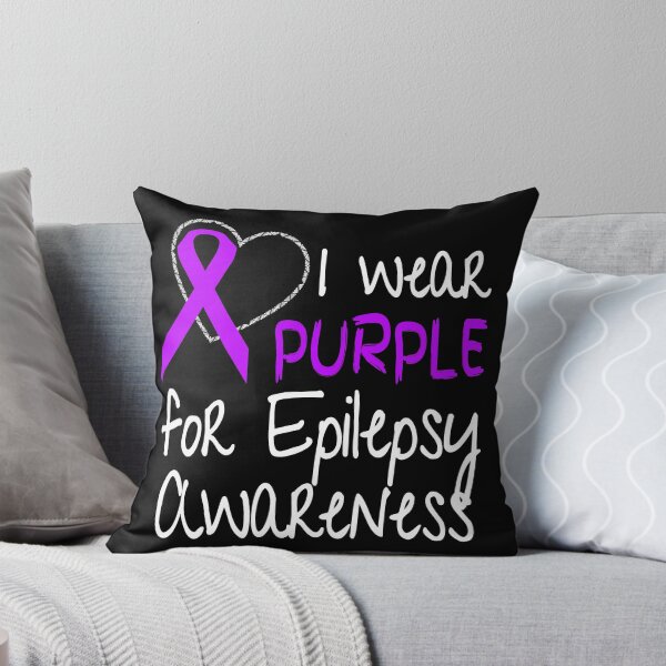 Item preview, I Wear Purple For Epilepsy Awareness Ribbon design designed and sold by nikkidawn74.