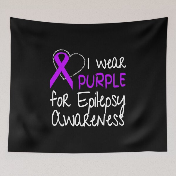Item preview, I Wear Purple For Epilepsy Awareness Ribbon design designed and sold by nikkidawn74.