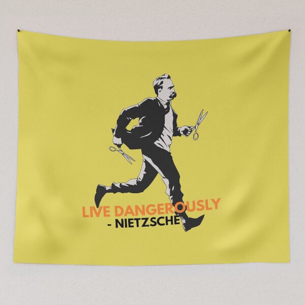 Item preview, Live Dangerously - Nietzsche designed and sold by wearphilosophy.