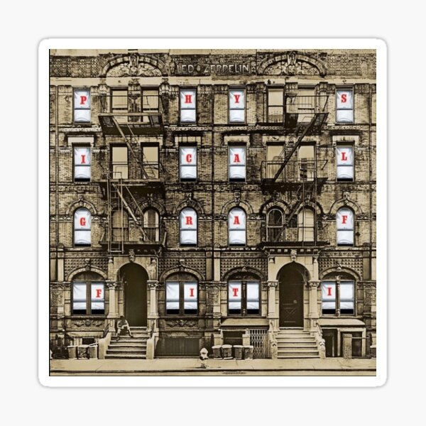 Led Zeppelin Physical Graffiti Sticker