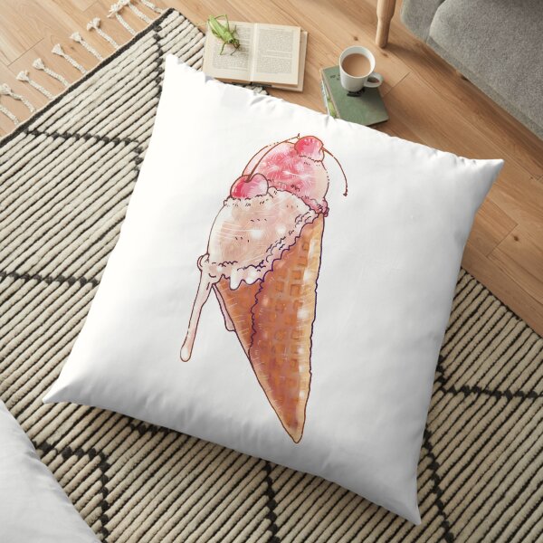 Ice Cream Cone Floor Pillow