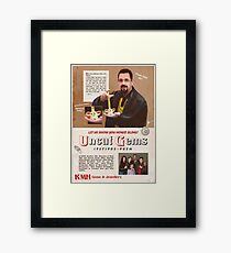 UNCUT GEMS Framed Print