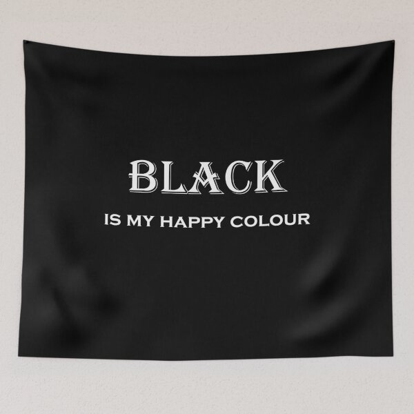 Item preview, Black is my happy color designed and sold by Black22Shhsh.