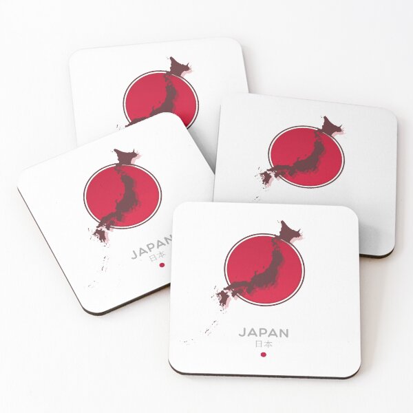 Item preview, Japan Emblem Country Map designed and sold by 9bit.