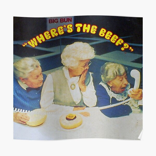 Where's The Beef Poster