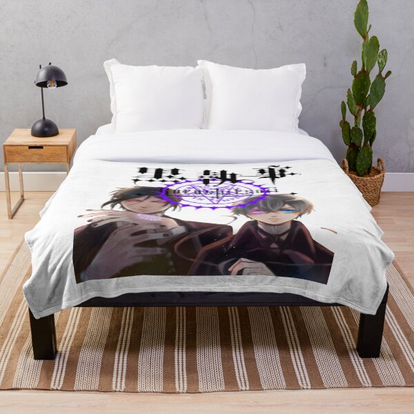 Black butler Throw Blanket
