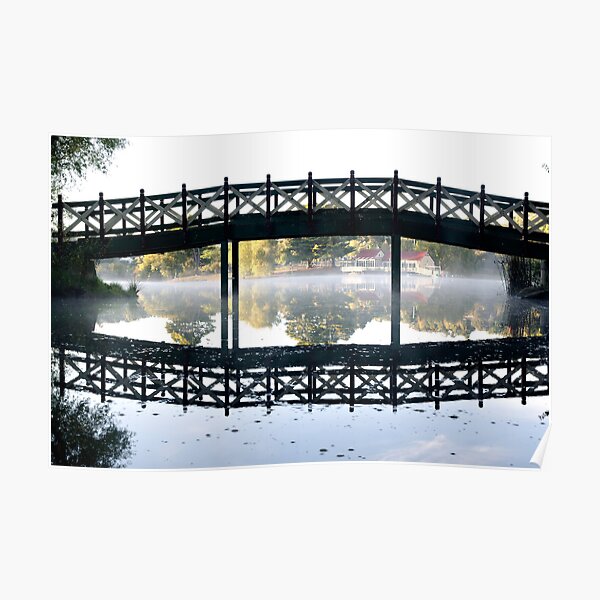 Lake Daylesford silhouette Poster