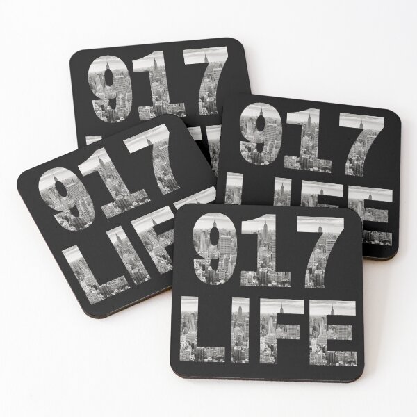 Item preview, 917 Life New York Area Code Design designed and sold by AmericaAttitude.