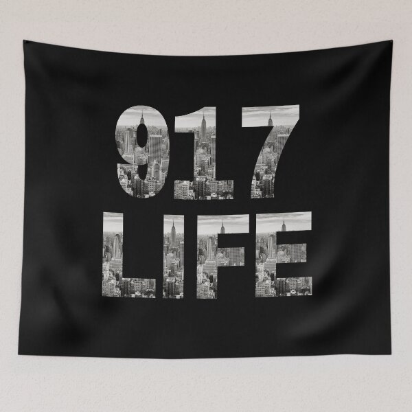 Item preview, 917 Life New York Area Code Design designed and sold by AmericaAttitude.