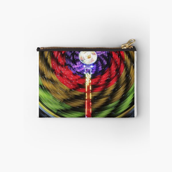 Item preview, Colorful Abstract lights on a fair ride at night in Kansas. designed and sold by ROBERTDBROZEK.