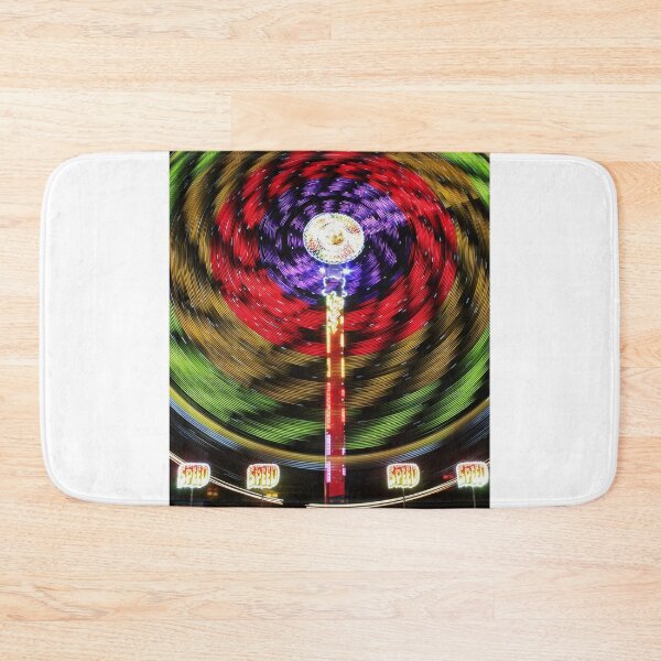 Item preview, Colorful Abstract lights on a fair ride at night in Kansas. designed and sold by ROBERTDBROZEK.