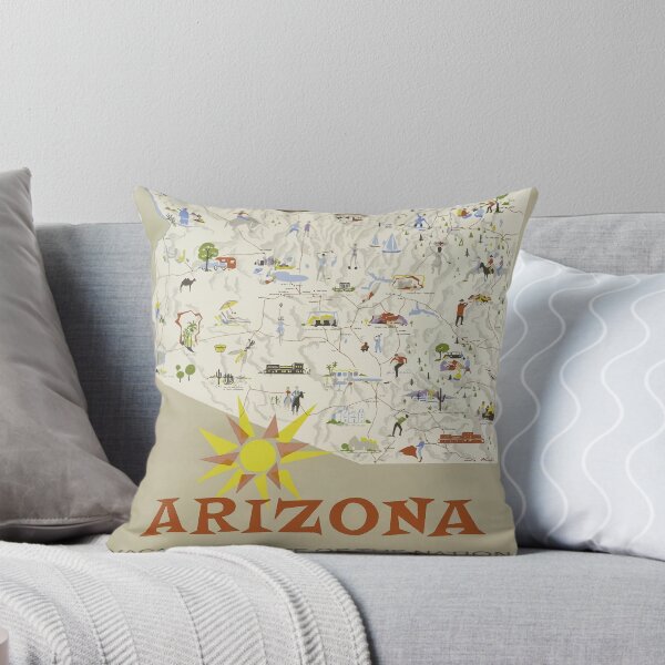 Item preview, Vintage Arizona Poster designed and sold by vintagetraveler.