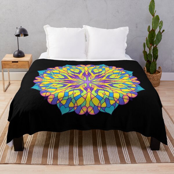 Item preview, Mandala yellow blue designed and sold by wolfgangrainer.