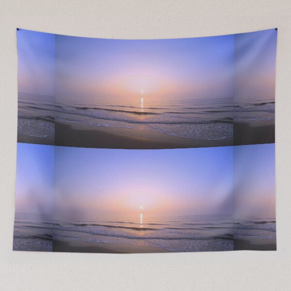 Item preview, Beautiful misty sunrise over the sea  designed and sold by Geoff Ford Art.